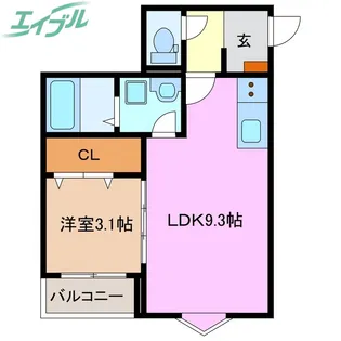 LECOCON四日市VII【2階】の間取り