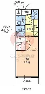 フジパレス浜寺諏訪森ノース【2階】の間取り