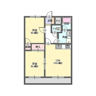 カーサノーヴァ【1階】の間取り