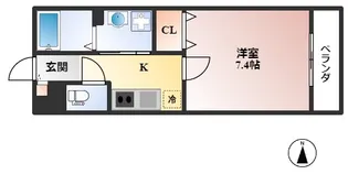 1Kの間取り画像