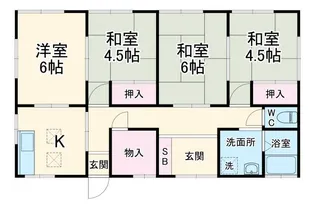 コーポ神野【1階】の間取り
