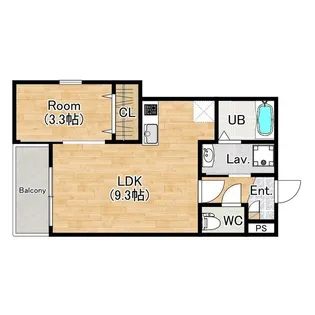 大阪府岸和田市筋海町【アパート】の間取り