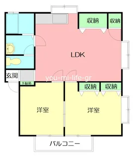 ハイツシャローム【2階】の間取り