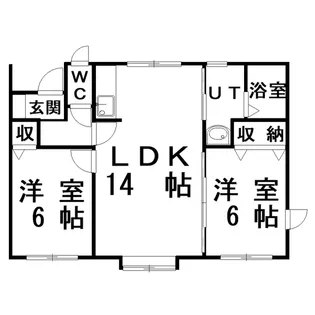 コーポLOVE&PEACE【2階】の間取り