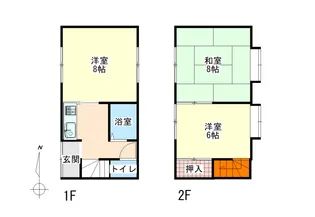 福島県南相馬市原町区国見町2【一戸建】の間取り