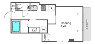 ヴィラ神保町【4階】の間取り