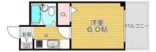 大阪府大阪市天王寺区大道2【マンション】の間取り
