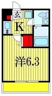 千葉県船橋市本町5【アパート】の間取り