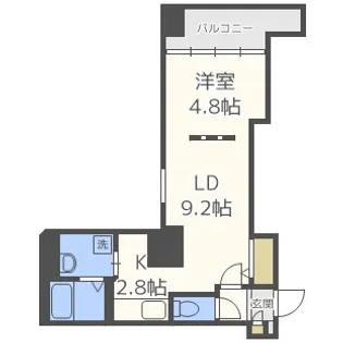 札幌中央レジデンス【12階】の間取り