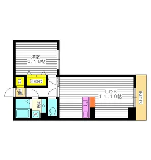 東京都練馬区中村南1【アパート】の間取り