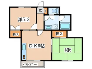 モンシャト-町田【1階】の間取り