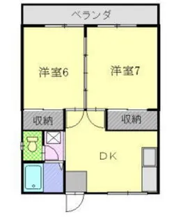 メゾンワタヤ【2階】の間取り