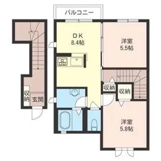 ソフィアコート【2階】の間取り