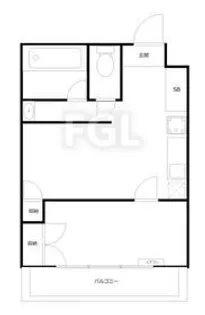 桜上水ビューティーマンション【4階】の間取り