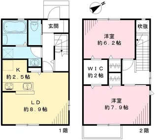 茨城県ひたちなか市西大島1【アパート】の間取り