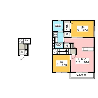 ホワイト【2階】の間取り