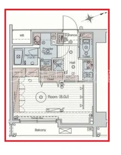 ブライズ清澄白河【2階】の間取り
