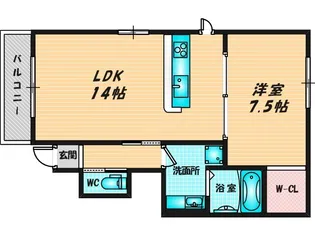 プルメリア【1階】の間取り