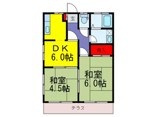 アランハイム【2階】の間取り