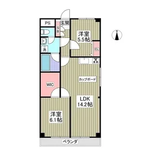 シオミプラザファースト【5階】の間取り