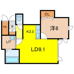 ブルームI【1階】の間取り