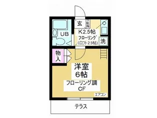 グランモア若葉【1階】の間取り