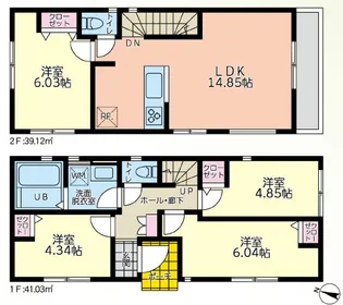 神奈川県横浜市泉区新橋町【一戸建】の間取り