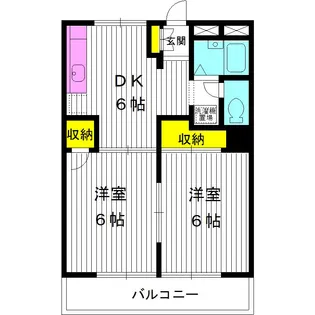 東京都練馬区土支田2【アパート】の間取り