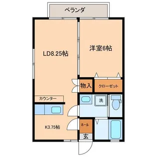 テレジアコーポ【2階】の間取り