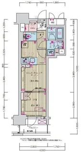 プレサンス名駅南ブリエ【9階】の間取り