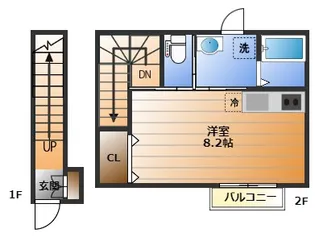 エクシア中江【1階】の間取り