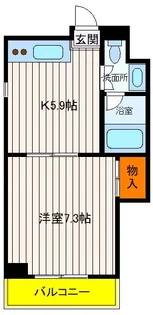 東京都立川市錦町1【マンション】の間取り