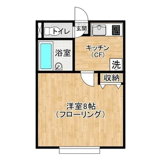 プチコート市名坂【2階】の間取り