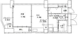 メディカル権堂【4階】の間取り