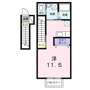 ミッドレジデンス角田【2階】の間取り