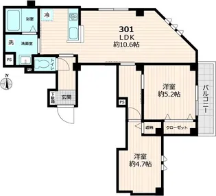 仮称)グレース【3階】の間取り