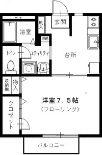 国見ヒルズニ番館【2階】の間取り