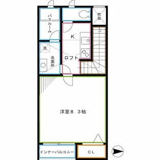 東京都中野区新井1【アパート】の間取り