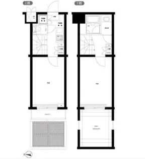 ルーブル早稲田六番館【1階】の間取り