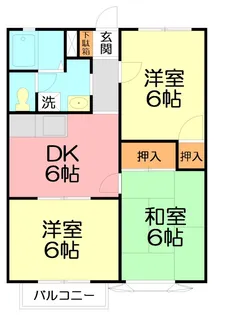 ドミール長野【2階】の間取り