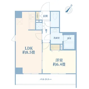 ガリシア日本橋水天宮【3階】の間取り