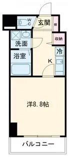 八雲ビル【8階】の間取り