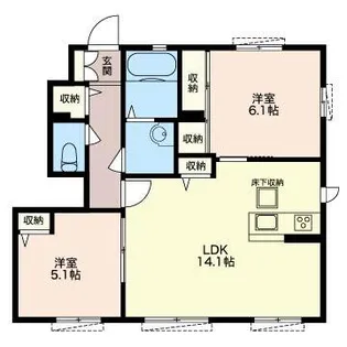 グリーンヴィラ5【1階】の間取り