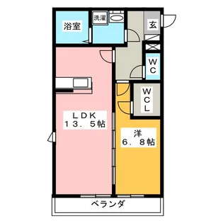 ハッピーホームII【2階】の間取り