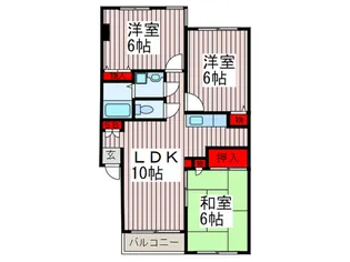 メゾン北越【2階】の間取り