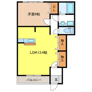 岐阜県岐阜市柳津町下佐波5【アパート】の間取り
