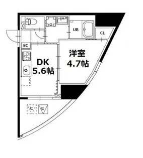 神楽坂5丁目ビル【9階】の間取り