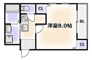 フジパレス桑津【1階】の間取り
