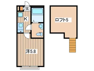 ドブリーデン中野島【1階】の間取り