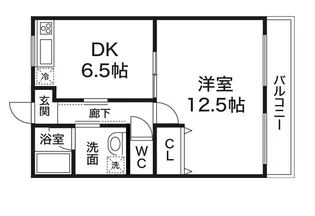若王寺マンション【1階】の間取り